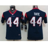 nike youth nfl jerseys houston texans #44 tate blue[nike]
