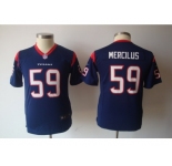 nike youth nfl jerseys houston texans #59 mercilus blue[nike]