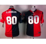 nike youth nfl jerseys houston texans #80 a.johnson blue-red[Elite split]
