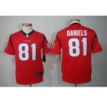 nike youth nfl jerseys houston texans #81 daniels red[nike]
