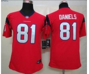 nike youth nfl jerseys houston texans #81 daniels red[nike]