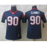 nike youth nfl jerseys houston texans #90 clowney blue[nike limited][clowney]