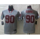 nike youth nfl jerseys houston texans #90 clowney grey[Elite united sideline][clowney]