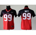 nike youth nfl jerseys houston texans #99 watt blue-red[nike drift fashion][second version]