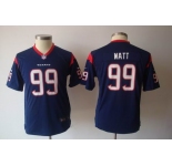 nike youth nfl jerseys houston texans #99 watt blue[nike]