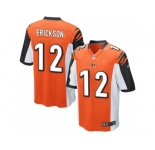 Men Nike Cincinnati Bengals #12 Alex Erickson Game Orange Alternate NFL Jersey
