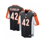 Men Nike Cincinnati Bengals #42 Clayton Fejedelem Game Black Team Color NFL Jersey