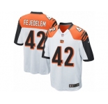 Men Nike Cincinnati Bengals #42 Clayton Fejedelem Game White NFL Jersey