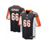 Men Nike Cincinnati Bengals #66 Trey Hopkins Game Black Team Color NFL Jersey