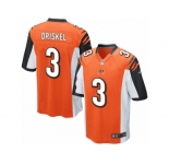 Men's Nike Cincinnati Bengals #3 Jeff Driskel Game Orange Alternate NFL Jersey