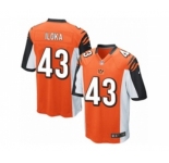 Men's Nike Cincinnati Bengals #43 George Iloka Game Orange Alternate NFL Jersey