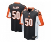 Men's Nike Cincinnati Bengals #50 A.J. Hawk Game Black Team Color NFL Jersey