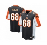 Men's Nike Cincinnati Bengals #68 Kevin Zeitler Game Black Team Color NFL Jersey