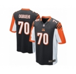 Men's Nike Cincinnati Bengals #70 Cedric Ogbuehi Game Black Team Color NFL Jersey