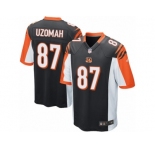 Men's Nike Cincinnati Bengals #87 C.J. Uzomah Game Black Team Color NFL Jersey