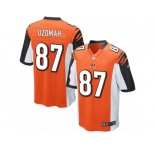Men's Nike Cincinnati Bengals #87 C.J. Uzomah Game Orange Alternate NFL Jersey
