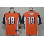 nike nfl jerseys cincinnati bengals #18 green orange[game]