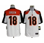 nike nfl jerseys cincinnati bengals #18 green white[game]