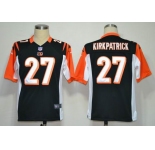 nike nfl jerseys cincinnati bengals #27 kirkpatrick black[game]