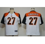 nike nfl jerseys cincinnati bengals #27 kirkpatrick white[game]