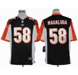 nike nfl jerseys cincinnati bengals #58 maualuga black[game]