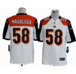 nike nfl jerseys cincinnati bengals #58 maualuga white[game]