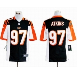 nike nfl jerseys cincinnati bengals #97 atkins black[game]