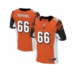 Men Nike Cincinnati Bengals #66 Trey Hopkins Elite Orange Alternate NFL Jersey
