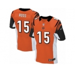 Men's Nike Cincinnati Bengals #15 John Ross Elite Orange Alternate NFL Jersey