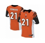 Men's Nike Cincinnati Bengals #21 Darqueze Dennard Elite Orange Alternate NFL Jersey