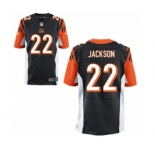 Men's Nike Cincinnati Bengals #22 William Jackson Elite Black Team Color NFL Jersey