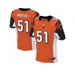 Men's Nike Cincinnati Bengals #51 Kevin Minter Elite Orange Alternate NFL Jersey