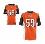 Men's Nike Cincinnati Bengals #59 Nick Vigil Elite Orange Alternate NFL Jersey