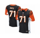 Men's Nike Cincinnati Bengals #71 Andre Smith Elite Black Team Color NFL Jersey