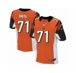 Men's Nike Cincinnati Bengals #71 Andre Smith Elite Orange Alternate NFL Jersey
