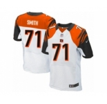 Men's Nike Cincinnati Bengals #71 Andre Smith Elite White NFL Jersey