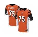 Men's Nike Cincinnati Bengals #75 Andrew Billings Elite Orange Alternate NFL Jersey