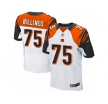 Men's Nike Cincinnati Bengals #75 Andrew Billings Elite White NFL Jersey