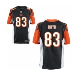 Men's Nike Cincinnati Bengals #83 Tyler Boyd Elite Black Team Color NFL Jersey