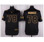 Nike Cincinnati Bengals #78 Anthony Munoz Black Pro Line Gold Collection Jersey[Elite]