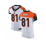 Nike Cincinnati Bengals #81 Tyler Kroft White Men Stitched NFL Vapor Untouchable Elite Jersey