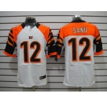 nike nfl jerseys cincinnati bengals #12 sanu white[Elite]