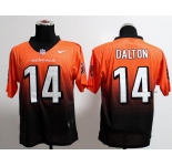 nike nfl jerseys cincinnati bengals #14 dalton orange-black[Elite drift fashion][second version]