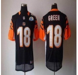 nike nfl jerseys cincinnati bengals #18 green black[Elite 50th Patch]