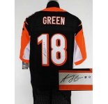 nike nfl jerseys cincinnati bengals #18 green black[Elite signature]