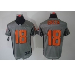 nike nfl jerseys cincinnati bengals #18 green grey[Elite shadow]