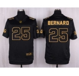 nike nfl jerseys cincinnati bengals #25 bernard black gold collection[Elite]