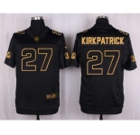 nike nfl jerseys cincinnati bengals #27 kirkpatrick black gold collection[Elite]