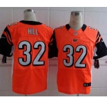 nike nfl jerseys cincinnati bengals #32 hill orange[Elite][hill]