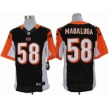 nike nfl jerseys cincinnati bengals #58 maualuga black[Elite]